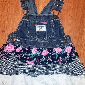 OSH KOSH OVERALL SKIRT GIRLS 24 MO